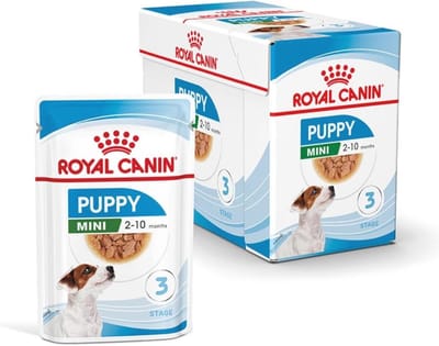 E Puppy Mini Voeding 12x85GR - Geschikt voor Kleine Puppy’s Tot 10 Maanden