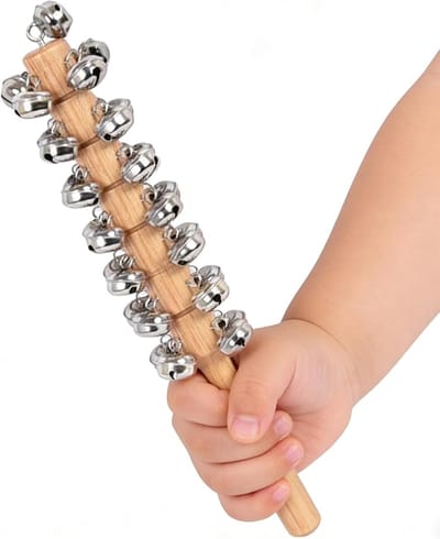 Muzikale belletjes - Handbellen kinderen - Vroege educatie - 29 gelaagde belletjes - 30 cm - Multicolor