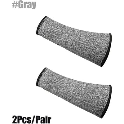 1 Paire de Manches de Bras Résistantes aux Coupures Niveau 5 de Protection Pour Peau Fine Ecchymoses Brûlure Protection Avant-Bras grise
