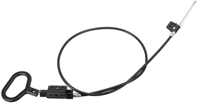 Dailygoods- Kabelrelease Handvat Vervangend - Zwart - Kunststof - 113 cm - 5 mm - Geschikt voor Recliner Sofas - Recliner Kabel