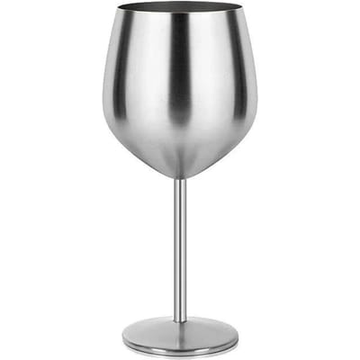 Verre à vin rouge en acier inoxydable de 500 ml, verre à cocktail, verre à champagne incassable, grand verre à vin, verre à vin de style européen pour bar, KTV white