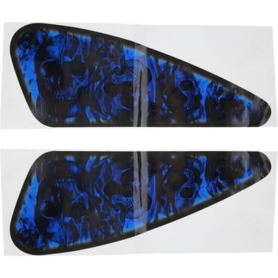 Motorfiets 3D Decal Reflecterende Sticker PVC Kleurrijk Universeel Accessoire Decoratie black