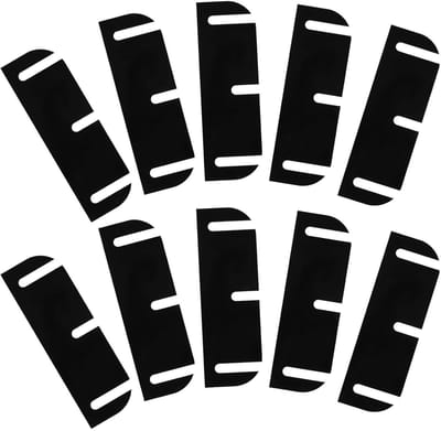 Deurscharnier Shims - Vulstukken Deur - Deuren Uitlijnen - Duurzaam PVC Materiaal - 10 Stuks 8.9cm - Zwart