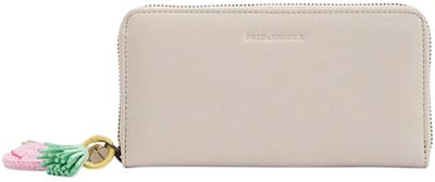 FREDsBRUDER Leren Portemonnee Take A Smile Ziparound Wallet Marshmallow Crème
