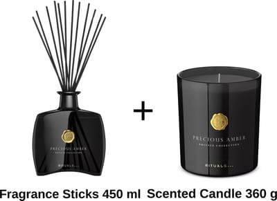 Rituals Precious Amber - Fragrance Sticks 450 ml - Scented Candle 360 g - Private Collection