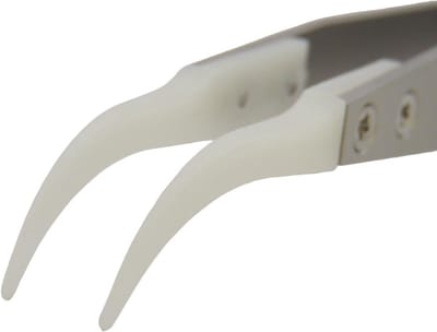 Precisie pincet voor horloges en sieraden - Delrin wit antimagnetisch - micro precisie pincet (D17B)