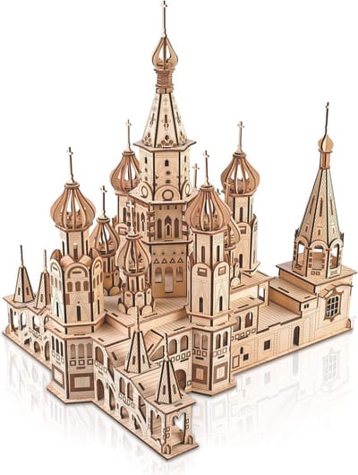 Modelbouw Set Basil's Cathedral - Houten 3D Puzzel voor Volwassenen - Doe-Het-Zelf-Assemblage Speelgoed - Perfect Cadeau voor Verjaardagen en Kerstmis
