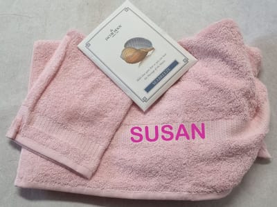Handdoek met naam geborduurd Sinterklaas-Kerst cadeau