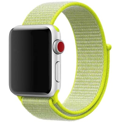 2+1 | Apple Watch Bandje Osvo - Geweven - Nylon - Geel