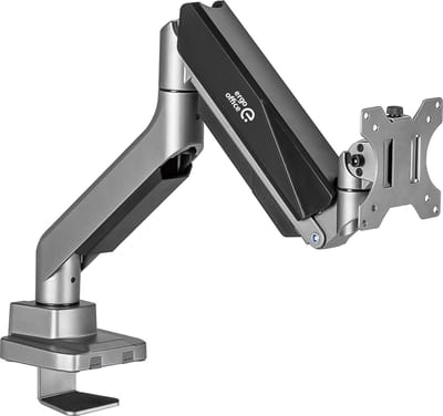 Ergo Office - Monitorstandaard - Ondersteuningsmonitor voor 17"-35" - Zilver met grijs - ER-445