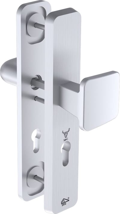 M&C Veiligheidsbeslag PC55 Knop/Kruk Aluminium F9 – SKG*** – Verstelbaar – Voordeur