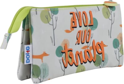 Schooletui met 3 vakken - Pencil case organizer - School en studie - Robuust polyester materiaal