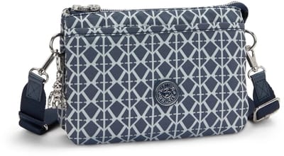Kipling RIRI Kleine crossbodytas met afneembare riem - Navy/Grijs - 16.x6.5x24 cm