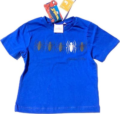Marvel Spiderman t-shirt - Spiders - blauw - maat 92/98 (3 jaar)