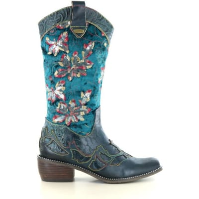 Laura Vita Ercwinao 19 Blue Cowboy Laarzen Dames - Blauw - 38