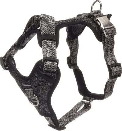 Flamingo - Hond Harnas Mago Donkergrijs M 38-61cm 45-70cm 25mm