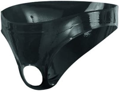 Latex Herenslip Met Opening