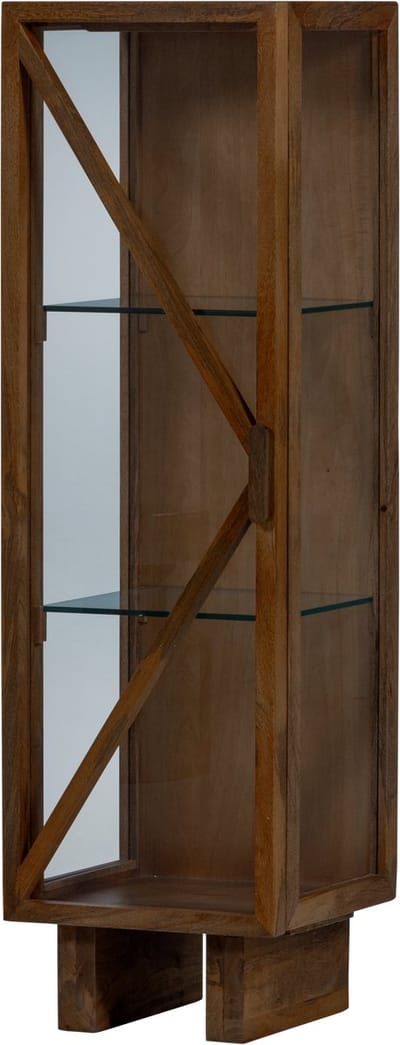 WOOOD Kella Kast 1-Deurs - Mango Hout - Bruin - 137x40x39