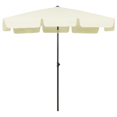 vidaXL - Strandparasol - 200x125 - cm - zandgeel