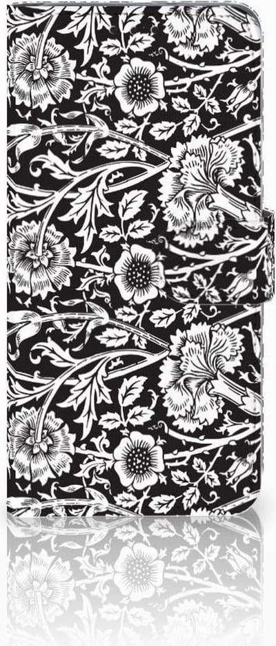 Samsung Galaxy S10 Plus Hoesje Black Flowers