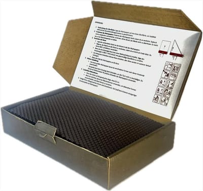 Bijenwas Kaarsen Maken - Knutselset Natuurlijk - Creatief Hobbyen - 100% Pure Bijenwas - 10 Platen - Zwart
