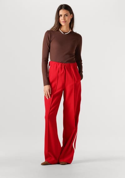 Notre-V Nv-eelke Round Neck Tops & T-shirts Dames - Shirt - Bruin - Maat S