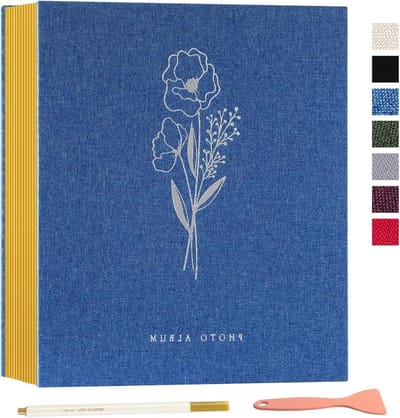 Zelfklevend Fotoalbum voor DIY Scrapbook, 40 Pagina's, Geschikt voor 4x6 en 7x5 Foto's, Perfect voor Familie, Bruiloft en Verjaardag