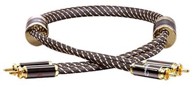 Stereo RCA-kabel 1 m Zwart - Hoogwaardige Geluidskwaliteit