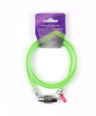 Merkloos - Fietsslot - Kabelslot - 920 mm - Pistache