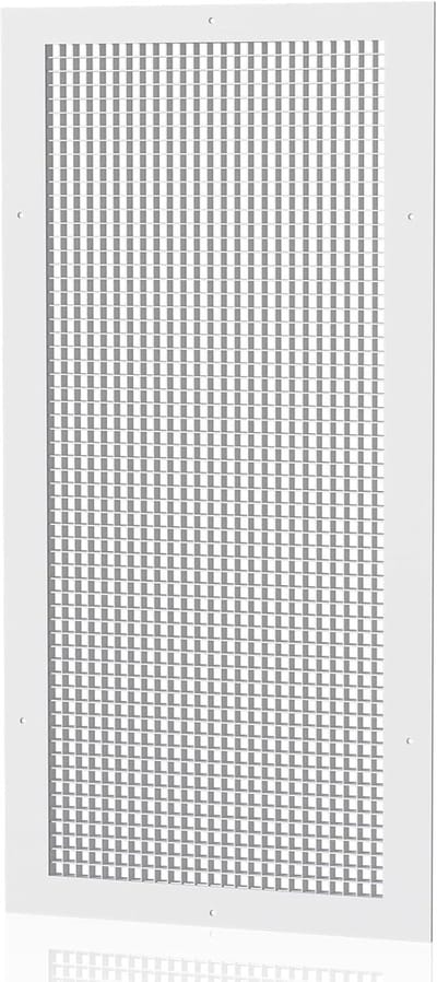 Aluminium Ventilatie Rooster Terugslagklep Wit - Vierkant & Rechthoekige Maten