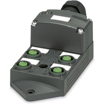 Phoenix Contact SACB-4/ 8-L-C SCO P 1452819 Passieve sensor/actorbox M12-verdeler met kunststof schroefdraad 1 stuk(s) Piece