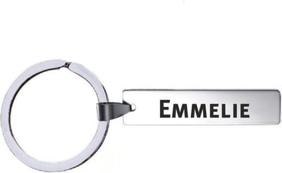 Sleutelhanger Met Naam - Emmelie - RVS