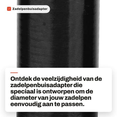 Dailygoods - Zadelpenbuisadapter - Aluminium zadelpenadapter - Eenvoudig te installeren - Verstelbare diameter - Perfect voor fietsen - Voor verschill...