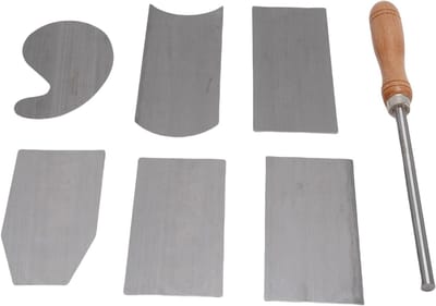Kaartenschraper Set - Houtbewerking Gereedschap - Meubel Restauratie - Premium Mangaan Staal - 35 x 11 x 3 cm