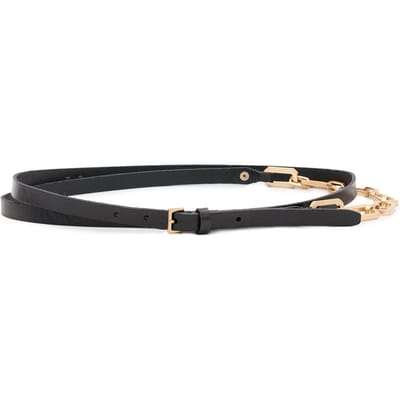 AllSaints Helly Chain Belt Black/warm Brass Taglia: L-XL | Cinture Outlet | Donna | Nero
