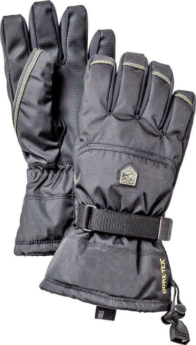 Hestra Gore-Tex Gauntlet skihandschoenen junior, zwart
