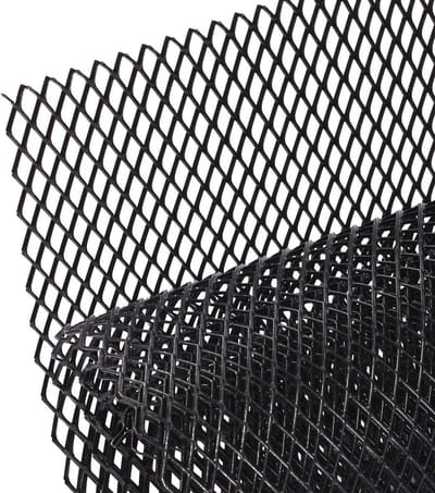 Zwarte Auto Race Grille 120x40cm - Aluminium Radiator Grille