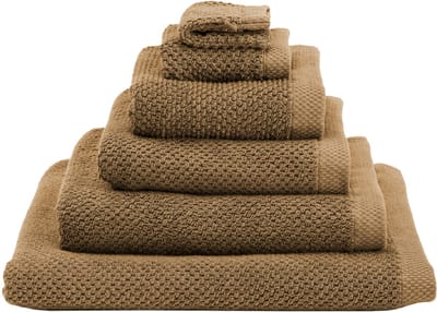 Heckettlane Badhanddoek Grant - Hotelkwaliteit Handdoek van 100% Katoen - 60x110 cm - Handdoekenset 2 Stuks - Bruin