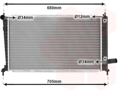 Van Wezel - RADIATOR VOOR SAAB 9-5 1997-2005 4575718