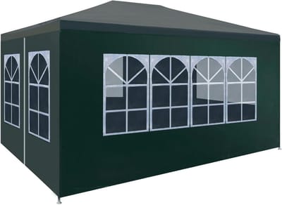 Tuinfeest Tent - Partytent Overkapping - Buiten Evenementen - Waterdicht UV-bestendig - 3 x 4 Meter - Groen