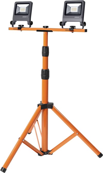 OSRAM LED werklamp statief 2x20W 840, 4000K koel wit, 3400 lm, IP65, hoogteverstelbaar 1,8 m, 360°
