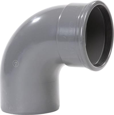 Afvoer pvc manchet - Bocht 15° - mof/spie - 125mm
