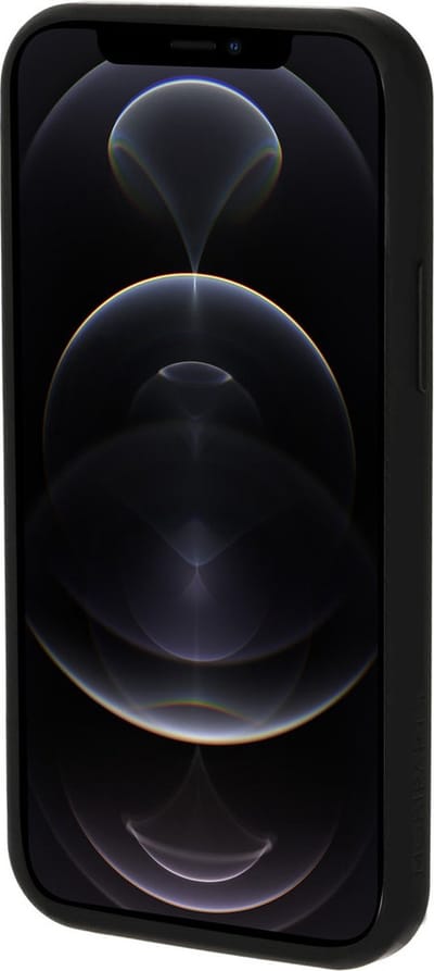Mobiparts hoesje geschikt voor Apple iPhone 12/12 Pro - Hardcover - Zwart Grijs