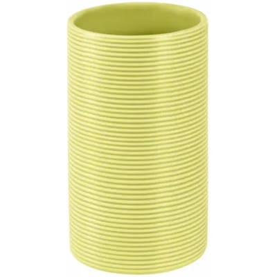 Spirella Tandenborstelhouder Tube Ribbed – Tumbler Badkamer Beker voor Tandenborstel en Tandpasta – Badkamer Accessoires 6 x 10,5 cm
