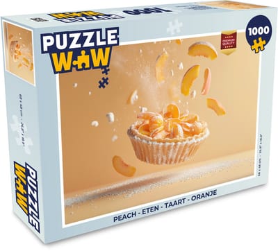Puzzel Peach - Eten - Taart - Oranje - Legpuzzel - Puzzel 1000 stukjes volwassenen
