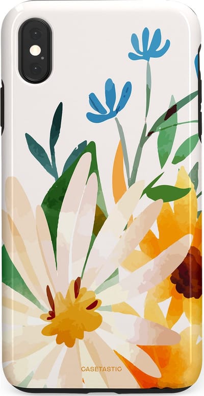 Casetastic Hoesje Geschikt voor Apple iPhone Xs Max - Stijlvolle Beschermende Duo-layer Case - Veld vol zon