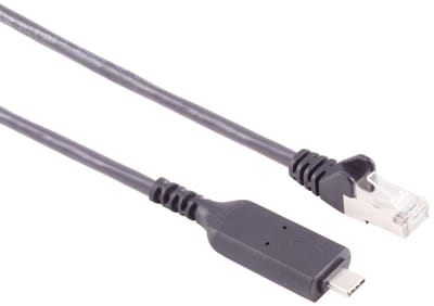 USB-C naar RJ45 LAN kabel | USB3.0 | CAT6 | zwart | 1 meter