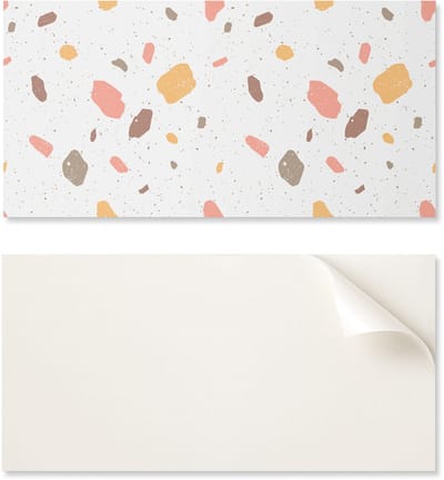 Set vinyltegels met abstract stippenpatroon, 6x60x30 cm