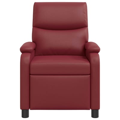 vidaXL - Recliner - Wijnrood - Kunstleer