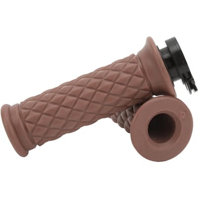 1 Paar 22mm Gashendel Handvatten Universeel Comfortabele Grip Geschikt voor Scooter GY6 50cc 80cc 125c bruin
